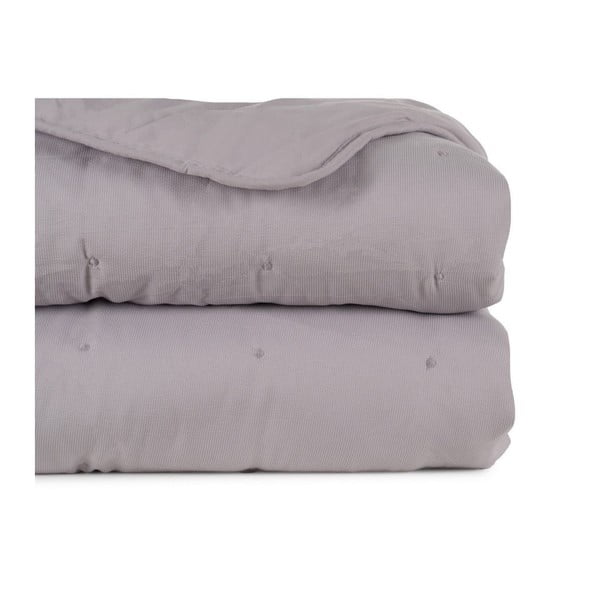 Šedý prošívaný přehoz 230x280 cm – Ixia