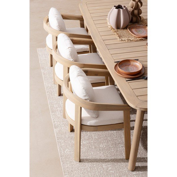 Dřevěná zahradní židle v přírodní barvě Pablo – Bizzotto-image-1