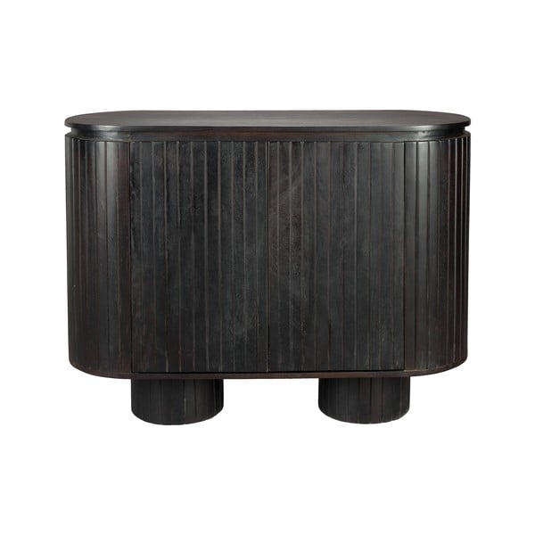 Tmavě hnědá skříňka z mangového dřeva 110x80x40 cm Kenji – Dutchbone