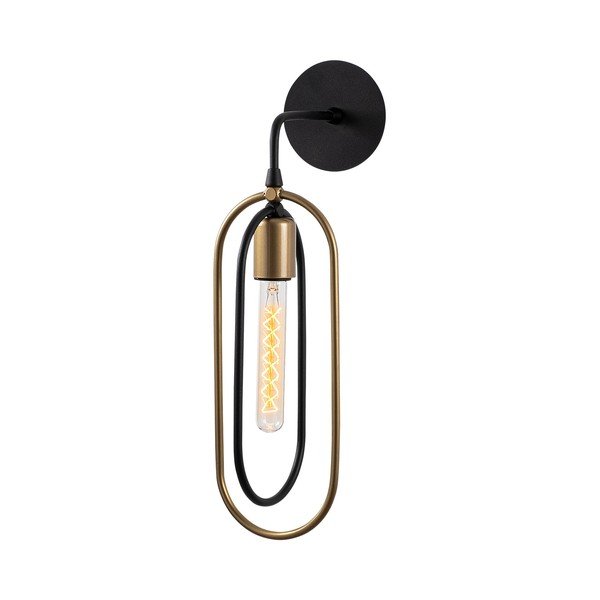 Nástěnné svítidlo v černo-zlaté barvě Cerco – Opviq lights-image-2