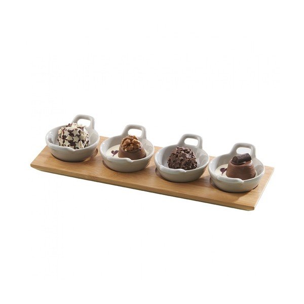 Servírovací misky s podnosem Mini Casseroles