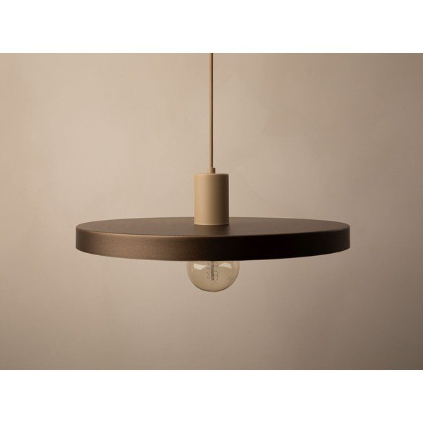 Světle hnědé kovové závěsné svítidlo ø 40 cm Ori – Micadoni -image-2