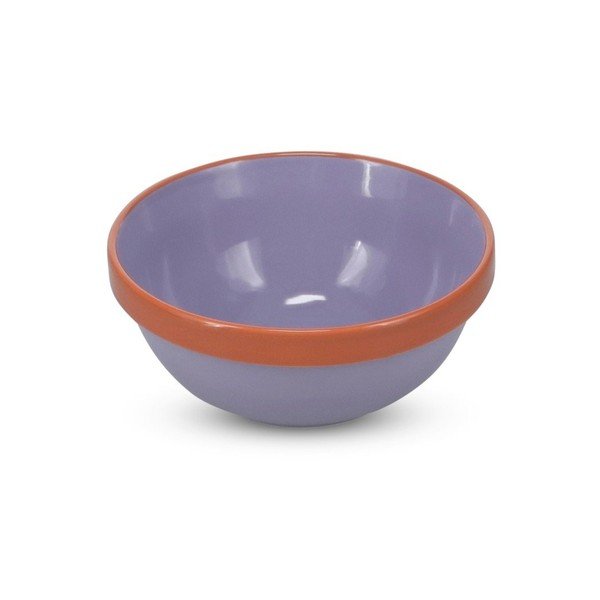 Oranžová/fialová miska z kameniny 710 ml Duo – ONA