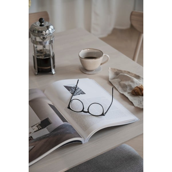 Světlá dubová deska k prodloužení rozkládacího dubového jídelního stolu Rowico Filippa-image-1