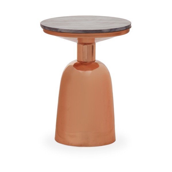 Kulatý odkládací stolek s mramorovou deskou  ø 48 cm Amira – Premier Housewares-image-3