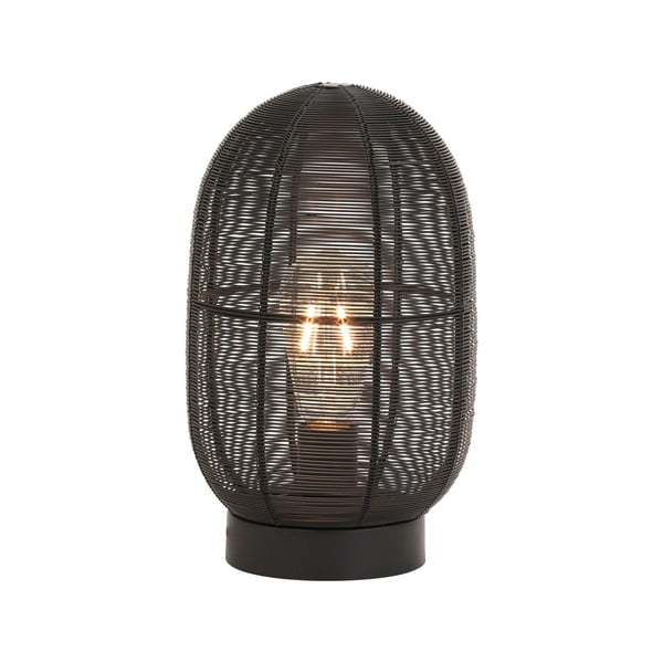 Černá stolní lampa (výška 30 cm) Ophra – Light & Living
