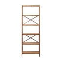 Regál z dubového dřeva v přírodní barvě 70x198 cm X-Shelf – Unique Furniture