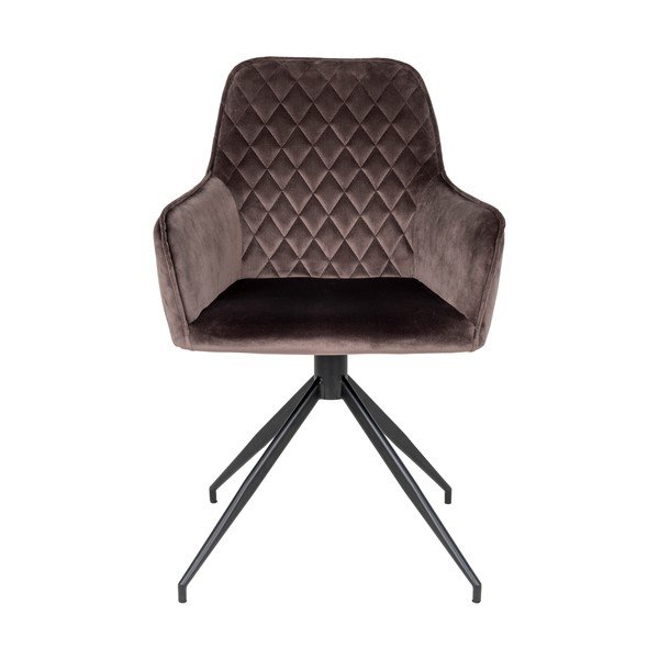 Hnědé čalouněné jídelní křeslo Harbo – House Nordic-image-2