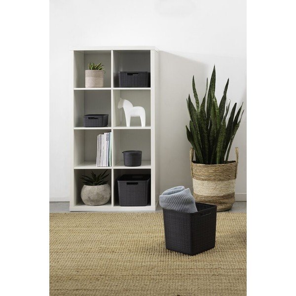 Tmavě šedý úložný košík Curver Jute, 5 l-image-2