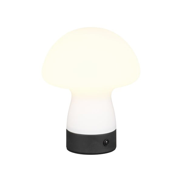 Matně bílá LED stolní lampa se skleněným stínidlem (výška 18 cm) Dooley – Trio-image-1
