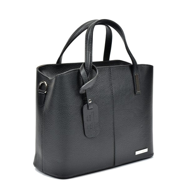 Černá kožená kabelka Sofia Cardoni Lacy-image-2