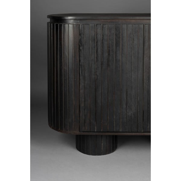 Tmavě hnědá skříňka z mangového dřeva 110x80x40 cm Kenji – Dutchbone-image-4