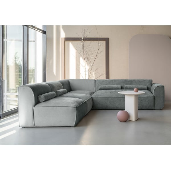 Světle zelená rohová pohovka (levý roh) Flex Felix – Miuform-image-4