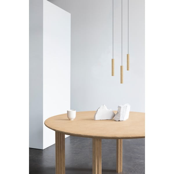 LED závěsné svítidlo s dřevěným stínidlem ø 3 cm Chimes – UMAGE-image-1