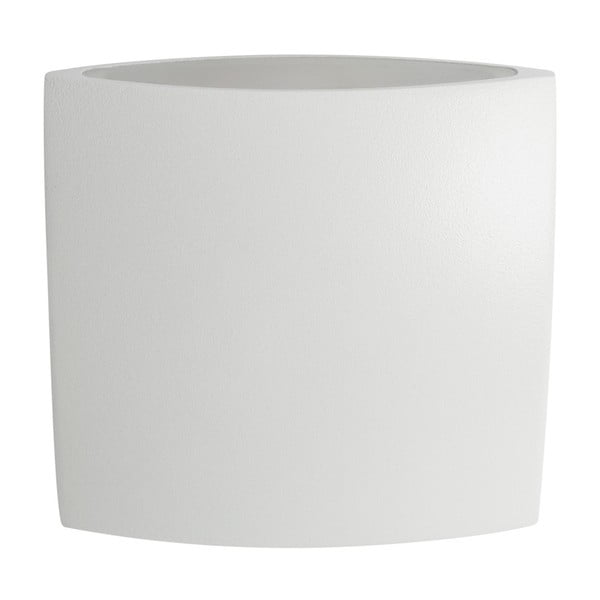 Bílé nástěnné svítidlo SULION Irisfix, 9,9 x 9,9 cm