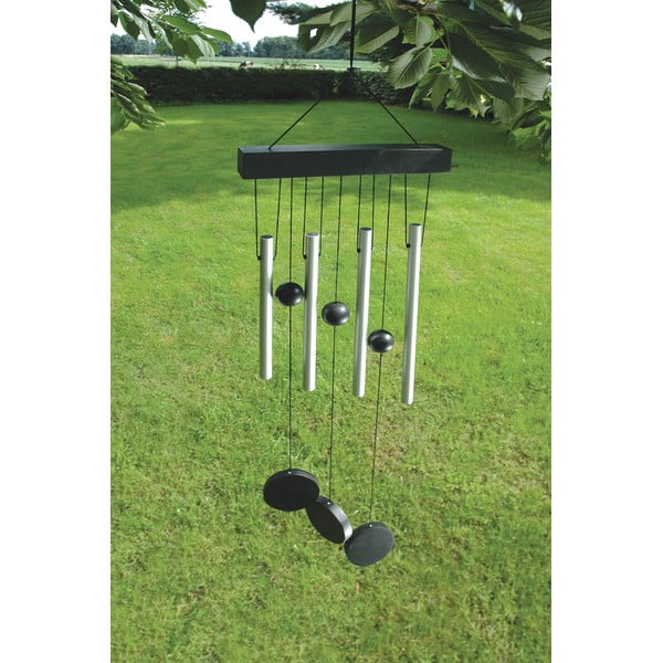 Závěsná zvonkohra ve stříbrné barvě Esschert Design, 58 cm-image-1