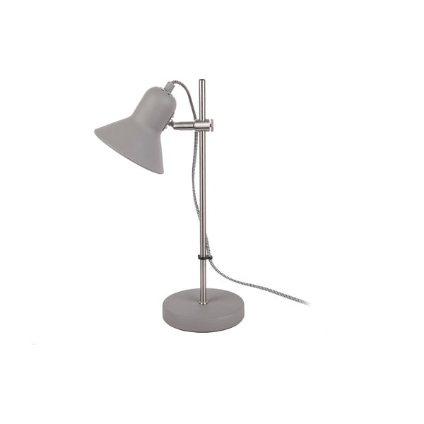 Světle šedá stolní lampa Leitmotiv Slender, výška 43 cm