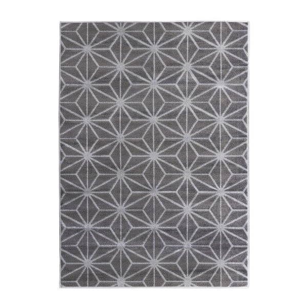 Šedý koberec Mazzini Sofas Cristal Uno, 133 x 190 cm