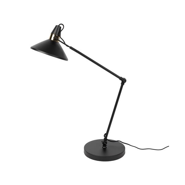 Černá stolní lampa s kovovým stínidlem (výška 70 cm) Jona – White Label