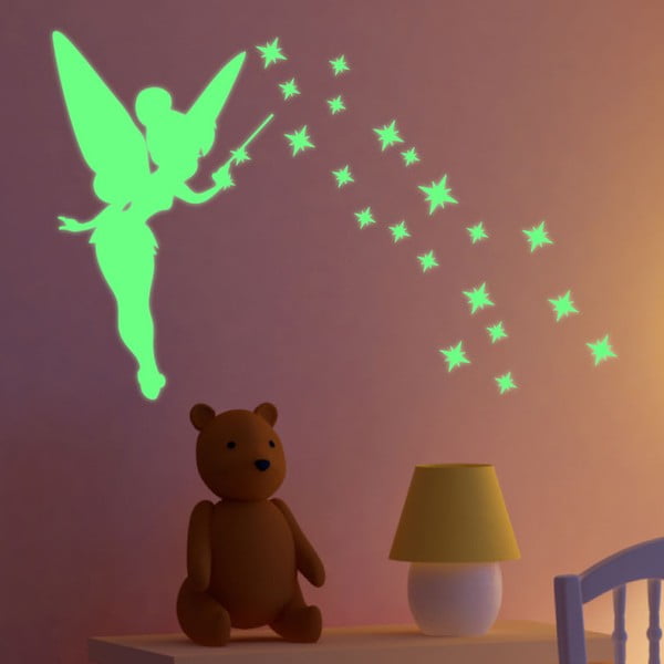Svítící samolepka Fanastick Fairy With Stars