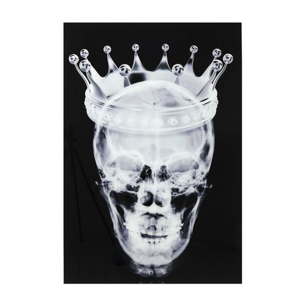 Nástěnný skleněný obraz Kare Design Skull, 120 x 80 cm