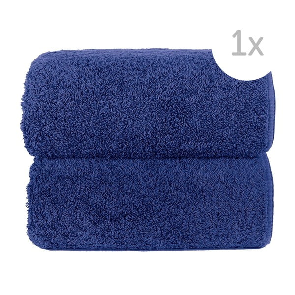 Modrý ručník Graccioza Loop, 30 x 50 cm