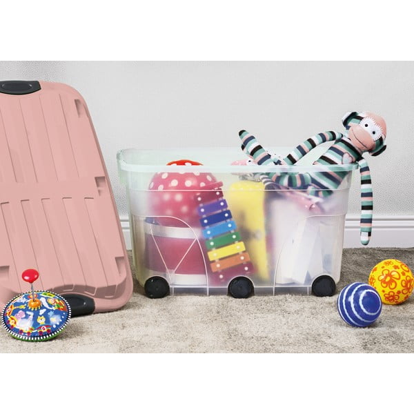 Plastový úložný box s víkem Roller – Rotho-image-2