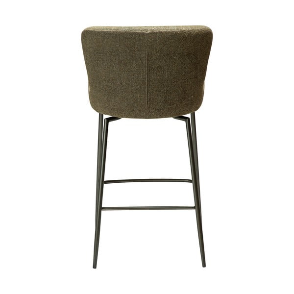 Khaki čalouněná barová židle (výška sedáku 67,5 cm) Glam – DAN-FORM Denmark-image-3