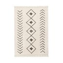 Krémový pratelný ručně tkaný bavlněný koberec 170x240 cm Bereber Rhombs – Lorena Canals