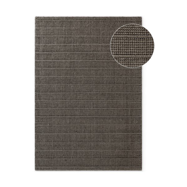 Tmavě šedý/tmavě hnědý ručně tkaný vlněný koberec 200x300 cm Camden Parker – Ted Baker