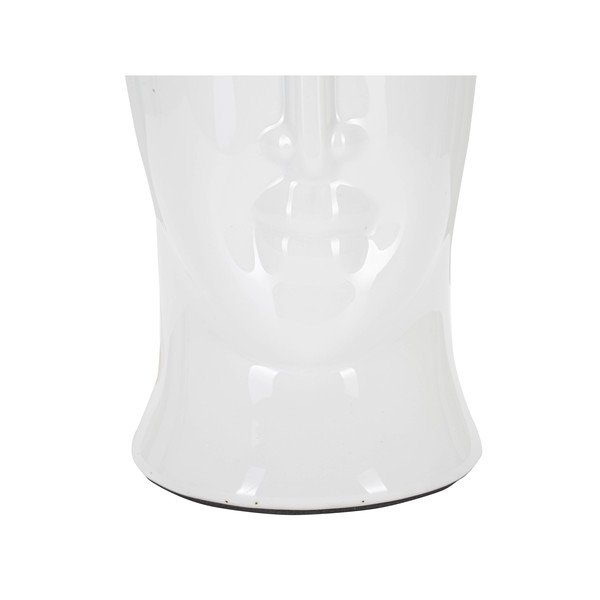 Bílá keramická stolní lampa s textilním stínidlem (výška 46 cm) Statua – Mauro Ferretti-image-3
