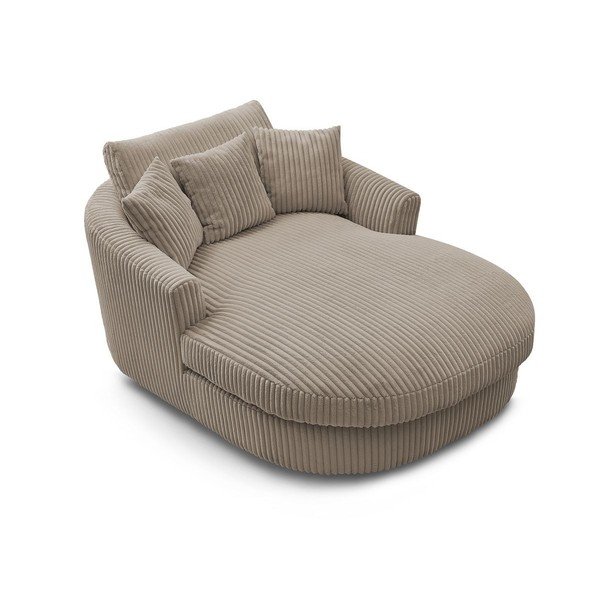 Taupe manšestrové křeslo Belem – Bobochic Paris-image-4