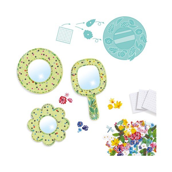 Set pro výrobu 3 dekorativních zrcátek Djeco Fairy-image-1