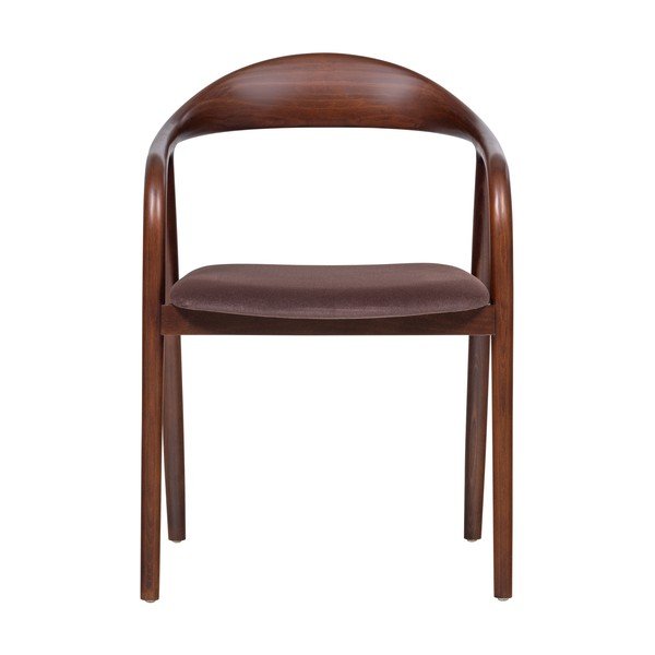 Hnědá jídelní židle s područkami z bukového dřeva Bran – WOOOD-image-2