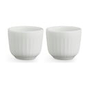 Sada 2 bílých porcelánových misek na vajíčka Kähler Design Hammershoi, ⌀ 8 cm