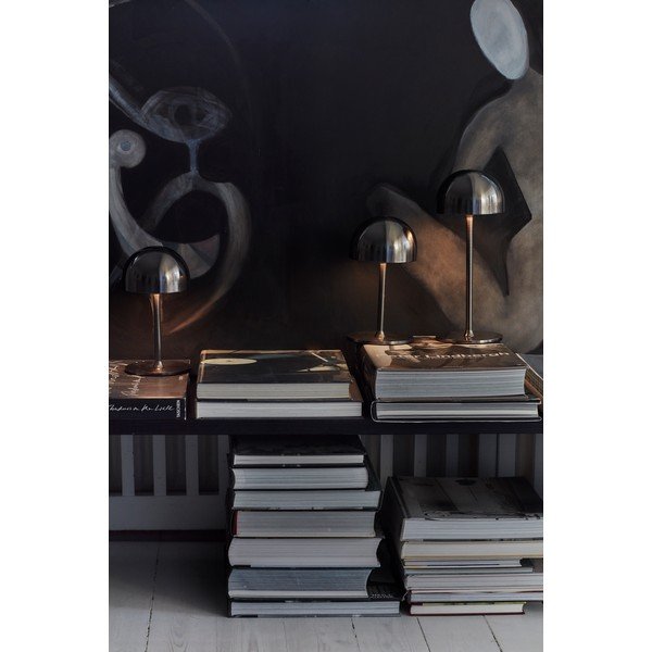 Tmavě šedá LED stolní lampa na dálkové ovládání s kovovým stínidlem (výška 22 cm) Tim – Sirius-image-1