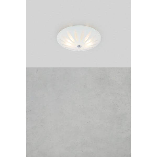 Bílé stropní svítidlo se skleněným stínidlem Petal – Markslöjd-image-1