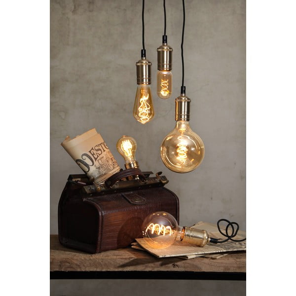 Teplá bílá filamentová stmívatelná žárovka E27, 3 W Spiral Filament – Star Trading-image-2