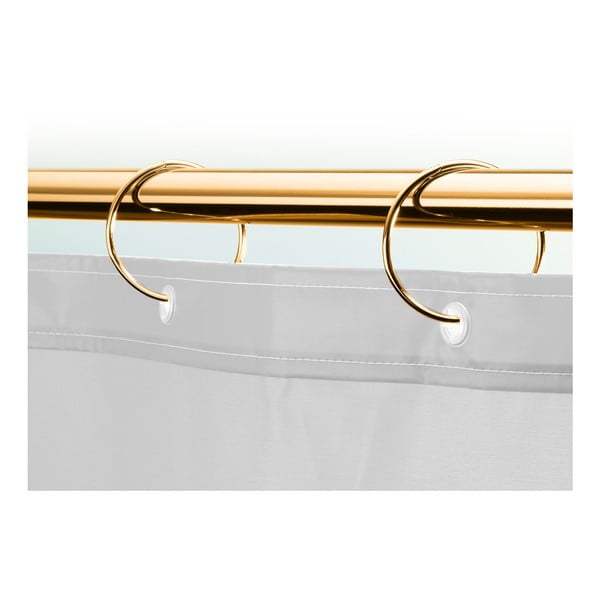 Kroužky ke sprchovému závěsu v sadě 12 ks v matně zlaté barvě Ringo Small – Spirella-image-2