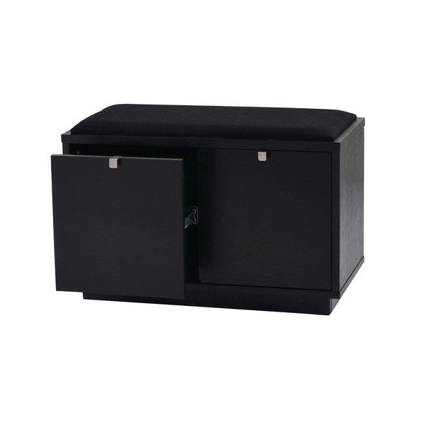 Černý botník s lavicí Confetti – Rowico-image-2