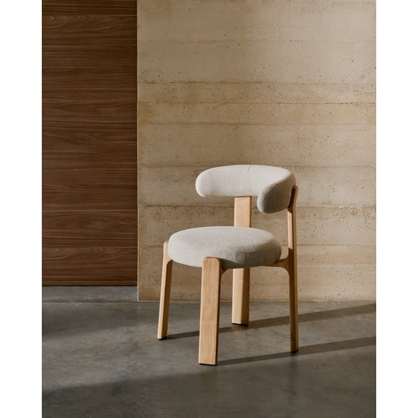 Béžová/v přírodní barvě jídelní židle z jasanového dřeva Granite – Kave Home-image-1