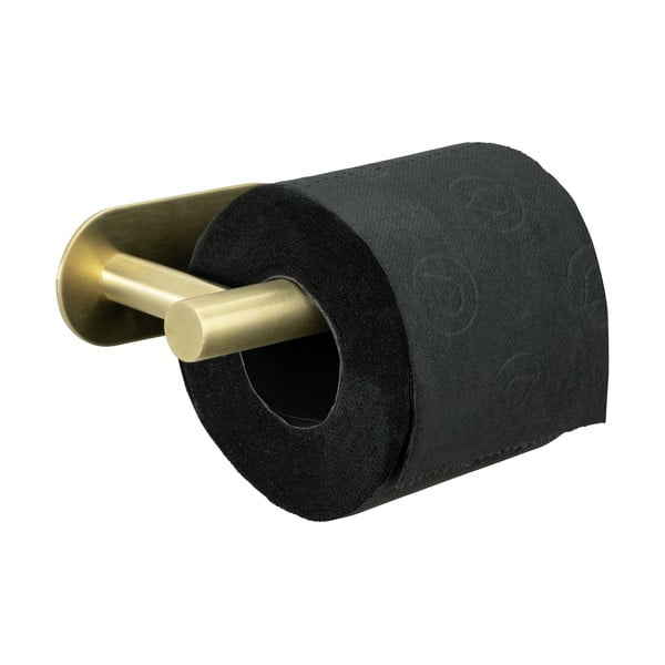 Samodržící držák na toaletní papír z nerezové oceli Orea Gold – Wenko-image-4