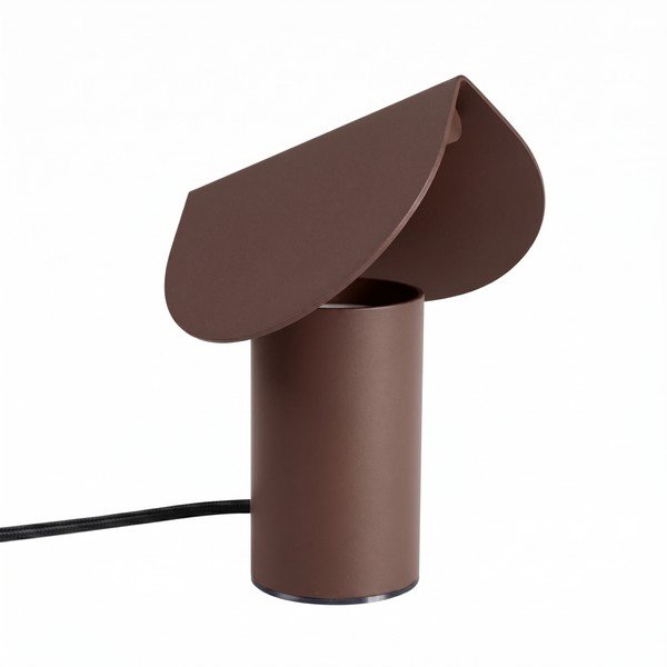 Hnědá hliníková LED stolní lampa (výška 15 cm) BISCUIT – Thoro