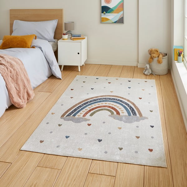 Krémový dětský koberec 120x170 cm Vida Rainbow – Think Rugs-image-1