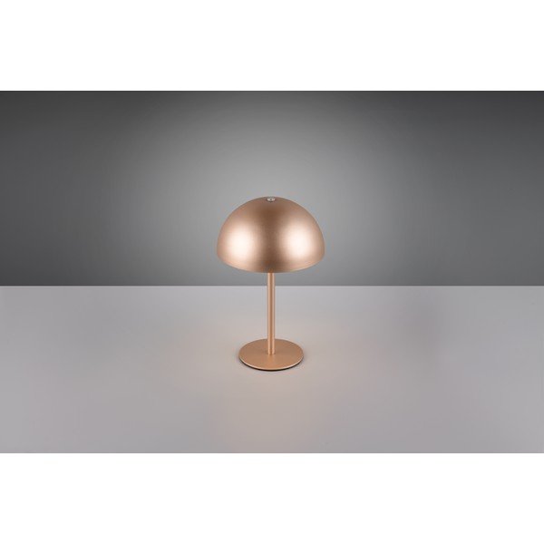 LED stolní lampa v bronzové barvě s kovovým stínidlem (výška 21 cm) Munoz – Reality-image-2