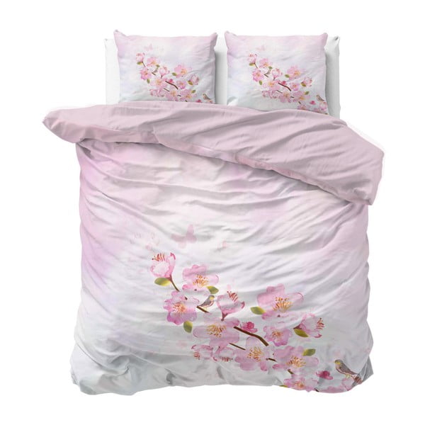 Růžové povlečení Sleeptime Sweet Flowers, 240 x 220 cm