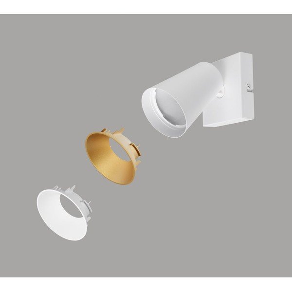 Bílé bodové svítidlo ø 8 cm Sharp – Trio-image-3