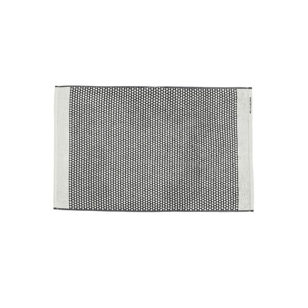 Černobílá textilní koupelnová předložka 50x80 cm Grid – Mette Ditmer Denmark