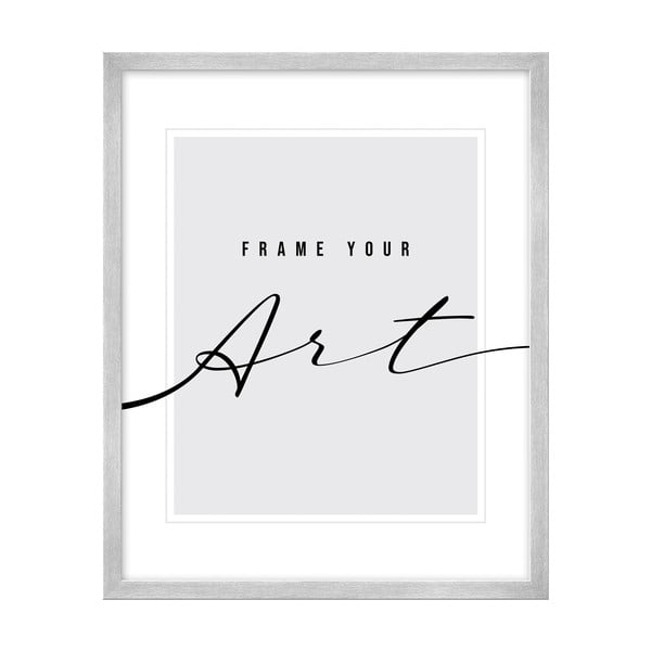 Stojací/na zeď rámeček ve stříbrné barvě 20x26 cm – knor-image-1