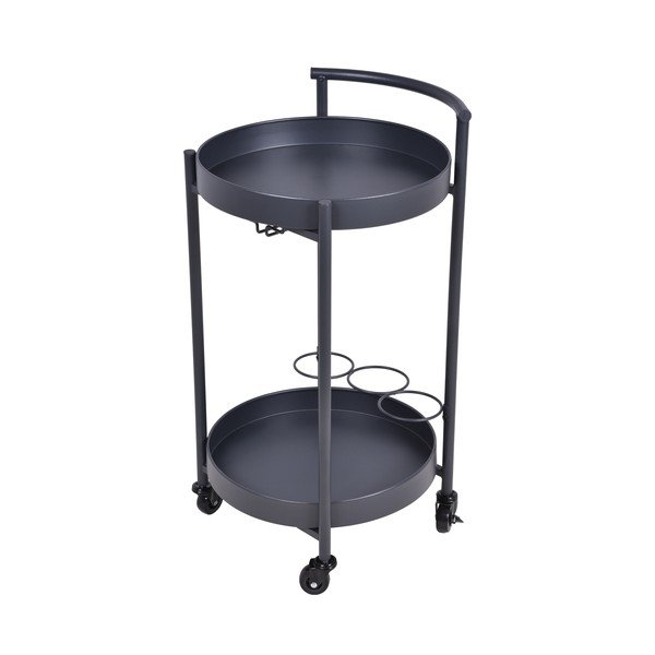 Kovový kulatý zahradní servírovací stolek ø 40 cm Calla – Garden Pleasure